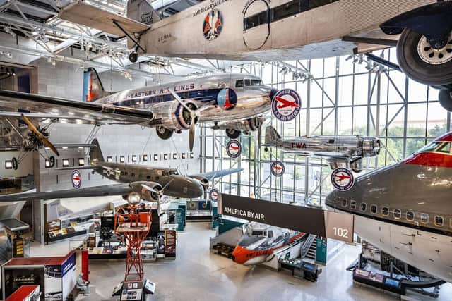 The America by Air gallery in the National Air and Space Museum. Pic: PA Photo/National Air And Space Museum.