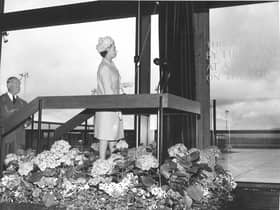 The Queen opening Glasgow Airport's passenger terminal in 1966. Picture: Glasgow Airport