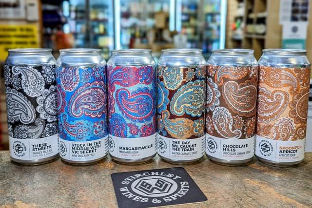 Each of the beer-maker's cans sports the unique Paisley pattern.