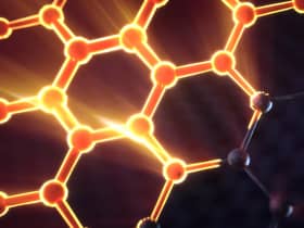 Graphene is said to be 100 times stronger than steel, very light, extremely flexible and a highly efficient conductor of electricity.