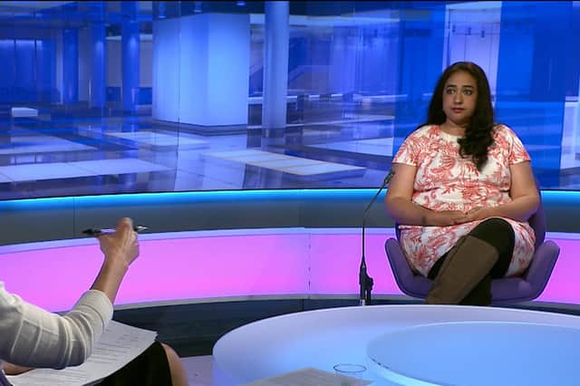 Nuzhat Uthmani, who took part in a previous Expert Voices workshop with STV and has since contributed to news bulletins and Scotland Tonight.