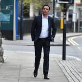 Labour leader Anas Sarwar on the campaign trail in Glasgow. Picture: John Devlin