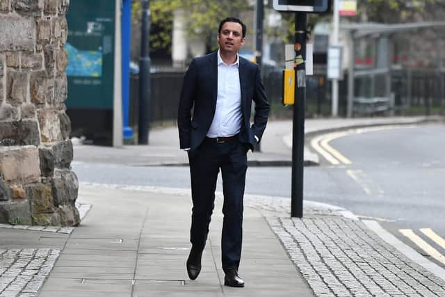 Labour leader Anas Sarwar on the campaign trail in Glasgow. Picture: John Devlin