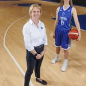 Erin McGarrachan with Lisa Palombo, Head of Professional Teams and Community at Caledonia Gladiators