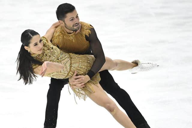 Lilah Fear and Lewis Gibson won a bronze medal at the NHK Trophy in Japan.