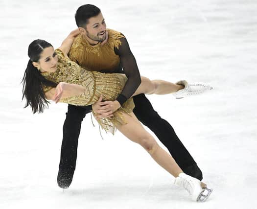 Lilah Fear and Lewis Gibson won a bronze medal at the NHK Trophy in Japan.