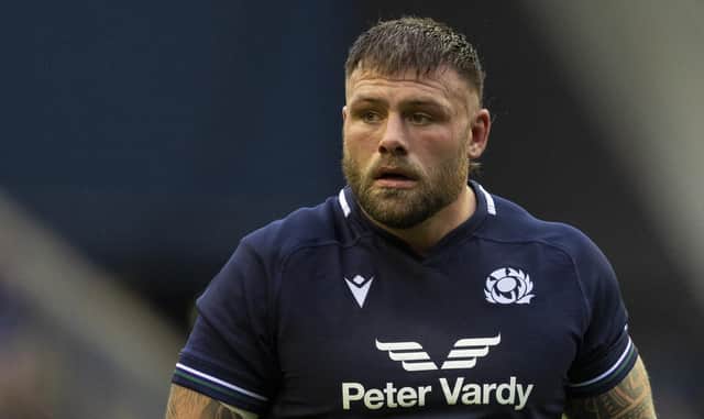 Scotland prop Rory Sutherland is set to sign for Glasgow Warriors next season. (Photo by Ross MacDonald / SNS Group)