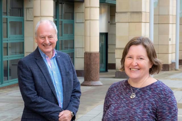 Eric Young, chairman of Archangels, alongside Maureen Kinsler, who has been appointed to the board of directors. Picture: Peter Devlin