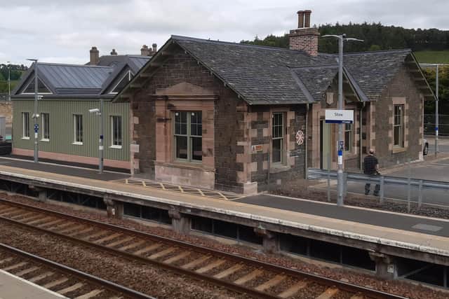 Stow station was originally not due to be re-opened as part of the Borders Railway project. Picture: The Scotsman