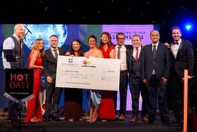 Barratt - Cash for Kids In order: Andrew Morrison, Vic Hendry, Duncan Martin, Paula Smith, Marion McGovern, Yvonne Barrie, Graeme Dunlop, Sam Embrey, Mansoor Ali, Garry Spence
