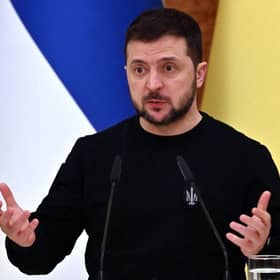 Ukrainian president Volodymyr Zelensky will address the House of Commons. Picture: AFP via Getty Images
