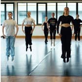 Contemporary dancers at The Scottish Institute of Theatre, Dance, Film and Television