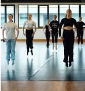 Contemporary dancers at The Scottish Institute of Theatre, Dance, Film and Television