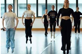 Contemporary dancers at The Scottish Institute of Theatre, Dance, Film and Television