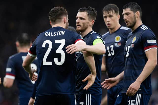 Two wins over Armenia till has Scotland in a good position to win the Nations League group. (Photo by Craig Williamson / SNS Group)