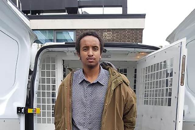 Ali Harbi Ali, after being arrested on suspicion of the murder of Sir David Amess.