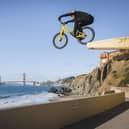 Danny MacAskill spent several weeks filming his new video, Postcard from San Francisco. Picture: Dave Mackison