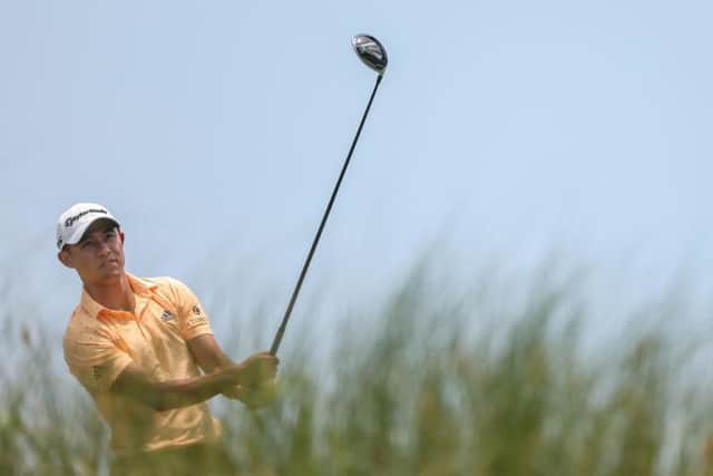 Defending champion Collin Morikawa during a practice round prior to the 2021 PGA Championship at Kiawah Island Resort's Ocean Course in South Carolina. Picture: Jamie Squire/Getty Images.