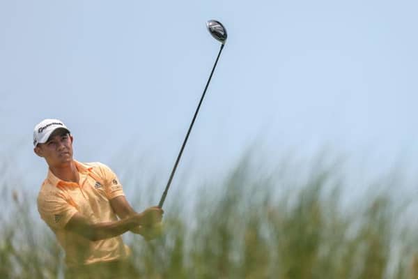 Defending champion Collin Morikawa during a practice round prior to the 2021 PGA Championship at Kiawah Island Resort's Ocean Course in South Carolina. Picture: Jamie Squire/Getty Images.