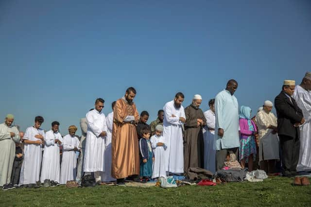 One of the main rituals that occur on Eid ul-adha is the sacrificing of either a sheep, goat, or cow. However, under British law the animal must be killed in an official slaughterhouse. (Photo by Rob Stothard/Getty Images)