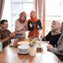 Muslims celebrate with feasts and prayers with family, friends and the wider community