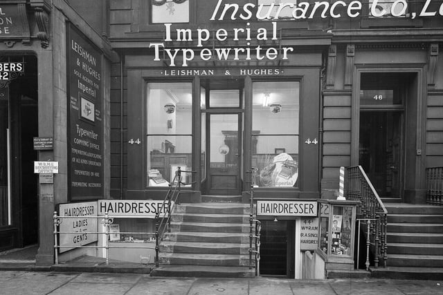 Leishman and Hughes commercial stationers and agents for 'Imperial' typewriters, 44 George Street Edinburgh.