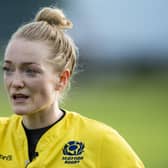 Hollie Davidson has been appointed assistant referee for the 2024 Six Nations match between England and Wales at Twickenham on February 10. (Photo by Mark Scates / SNS Group)