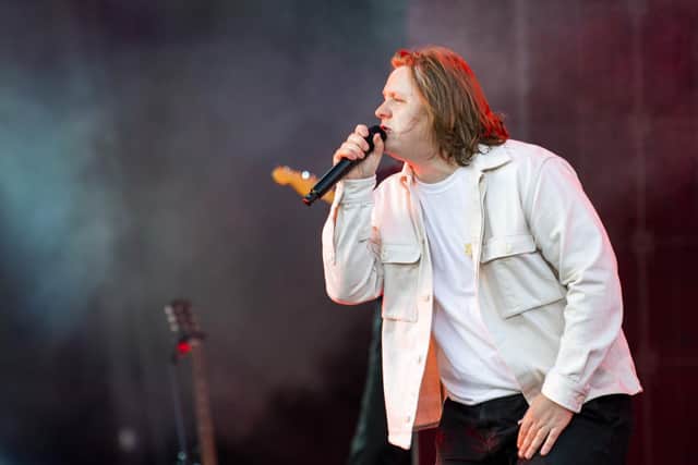 Lewis Capaldi performing on the main stage at the TRNSMT Festival at Glasgow Green in Glasgow. Picture date: Sunday July 10, 2022.