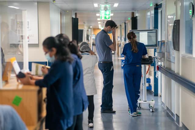 Doctors are warning staffing levels in Scotland's hospitals are reaching dangerous levels. Image: Jeff Moore/Press Association.