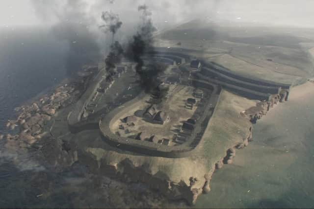 Burghead was destroyed by fire in the 10th Century when Vikings are known to be have been raiding the Moray coast. PIC: University of Aberdeen. PIC: University of Aberdeen