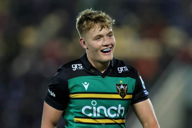 Fin Smith was man of the match in Northampton Saints' win over Exeter Chiefs. (Photo by David Rogers/Getty Images)