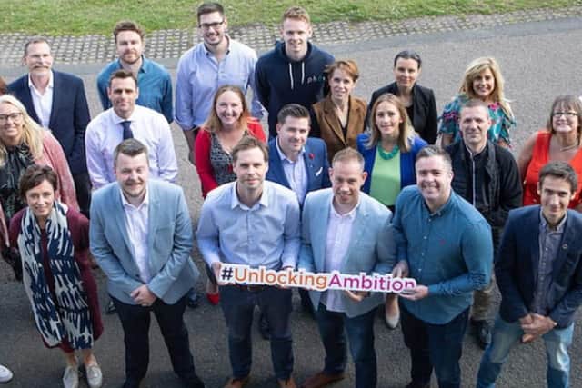 Some of the cohort for the Scottish Enterprise Unlocking Ambition initiative.