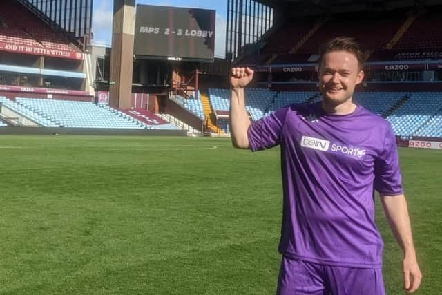 Alexander Brown celebrates at full-time