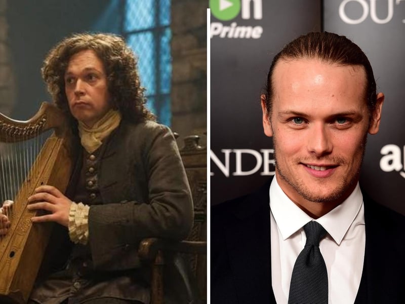 Àdhamh Ó Broin is the Gaelic language coach for the hit TV show Outlander which prominently features Scottish Gaelic. Àdhamh held great praise for Sam Heughan, who plays the main character Jamie Fraser, saying that he was the "person who could hold it up consistently and dish out the acting while doing it," and that when "he got into his flow he was absolutely unstoppable. He was just glorious." Gwyllyn the bard (left) played by Gillebrìde MacMillan is a native Gaelic speaker who also appeared in the show.