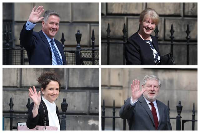 Keith Brown, Shona Robison, Mairi Gougeon and Angus Robertson are the new faces in Nicola Sturgeon's cabinet.