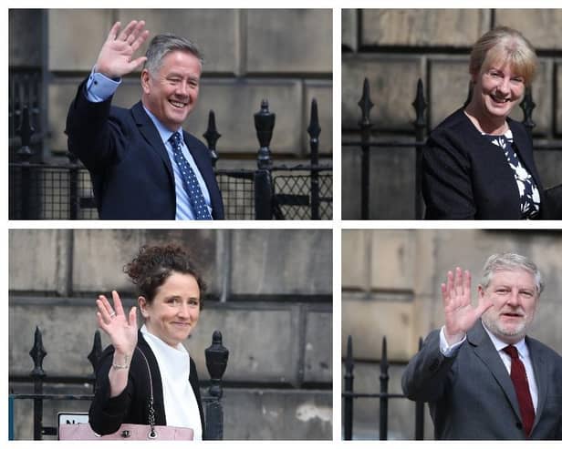 Keith Brown, Shona Robison, Mairi Gougeon and Angus Robertson are the new faces in Nicola Sturgeon's cabinet.