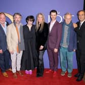 The UK premiere of The Lost King in London on September 26 with Phillipa Langley pictured (fourth right) next to Sally Hawins and writer and director Steve Coogan (third left).