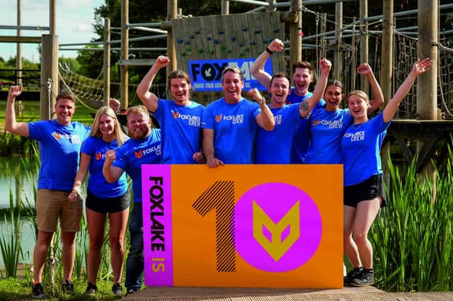 Some of the workers at Foxlake Adventures, which operates as a social enterprise and is celebrating its tenth anniversary.