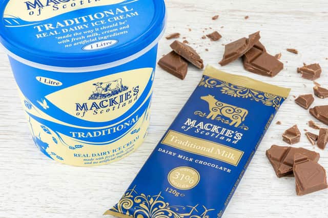 The Aberdeenshire-based ice cream maker also produces a range of chocolate bars.