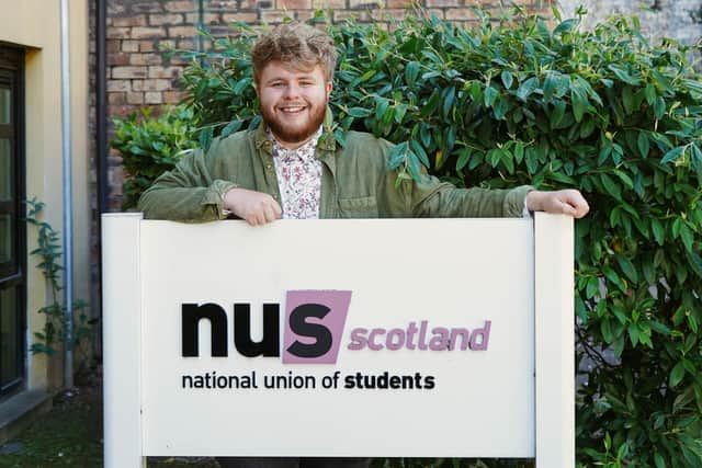 Matt Crilly, president of NUS Scotland.