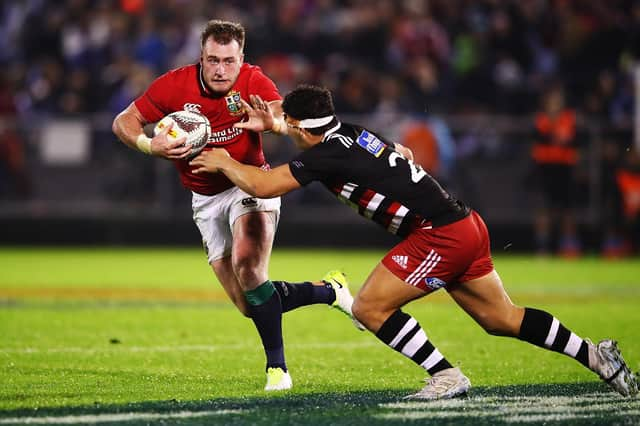 Scotland full-back Stuart Hogg in action for the British & Irish Lions against the New Zealand Provincial Barbarians in Whangarei in 2017. Picture: Hannah Peters/Getty Images