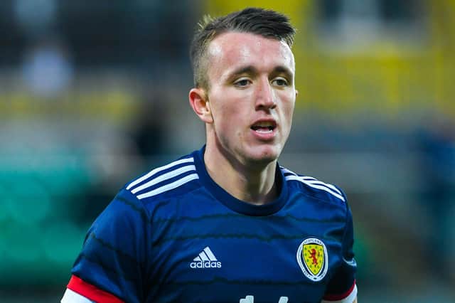 David Turnbull, pictured in action for Scotland U21s, has been called up to the senior squad for the first time for Euro 2020. (Photo by Craig Foy / SNS Group)