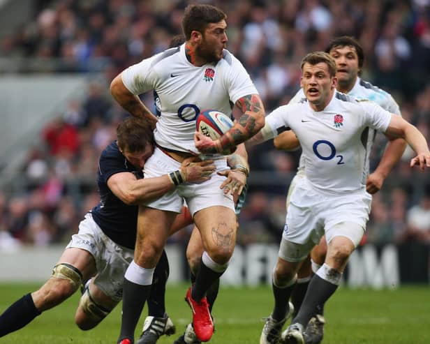 Matt Banahan in action for England against Scotland at Twickenham during the 2011 Six Nations.  (Photo by Stu Forster/Getty Images)