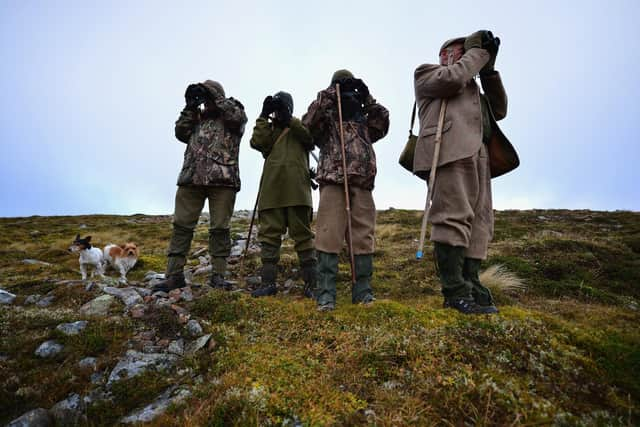 Stalkers in Deeside:  Stalkers say they feel vulnerable to rapid changes in the countryside being driven by the environmental agenda and government policy on climate change with a way of life under threat.  (Photo by Jeff J Mitchell/Getty Images)