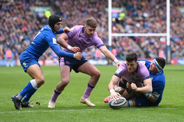Scotland and Italy will meet at Murrayfield on July 29. (Photo by Stu Forster/Getty Images)
