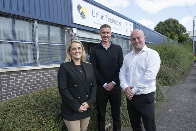 Suzanne with fellow directors Michael Sweeney (centre) and her brother Owen Coyle. Picture: contributed.