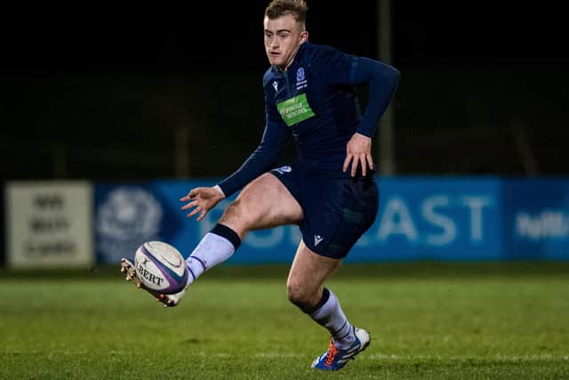 Nathan Chamberlain impressed for Scotland in the U20 Six Nations, scoring a hat-trick of tries against Wales.
