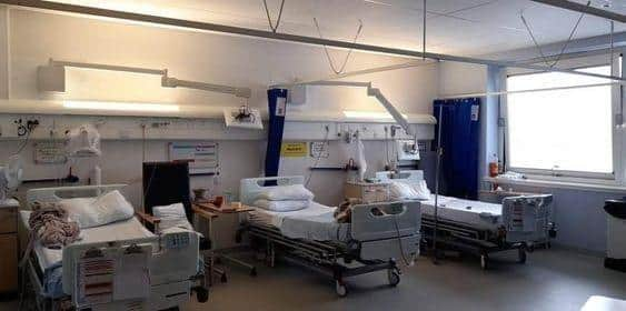 A contributed image of a ward at Forth Valley hospital from Falkirk Free Press