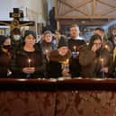 Family and friends of Captain Anton Olegovich Sidorov attend his funeral in Kyiv, Ukraine, on Tuesday after he was killed in a wave of shelling by pro-Russian rebels (Picture: Pierre Crom/Getty Images)