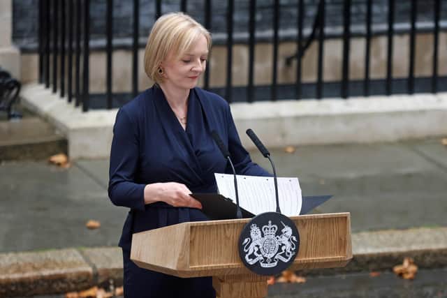 New Prime Minister Liz Truss outside 10 Downing Street, London, after meeting Queen Elizabeth II and accepting her invitation to become Prime Minister and form a new government. Picture date: Tuesday September 6, 2022.